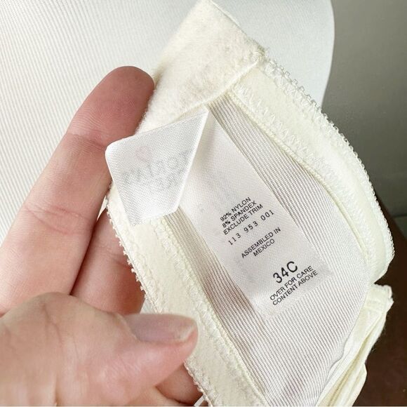 Victorias Secret Strapless Satin Push Up Bra 34C Vintage 90s - Picture 9 of 11